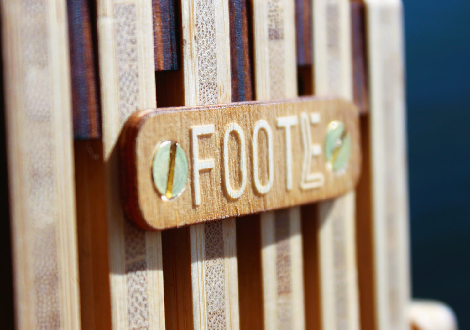 Close-up of a Foote nametag.