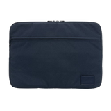 Front view of the dark blue sleeve for 17 inch Footes.